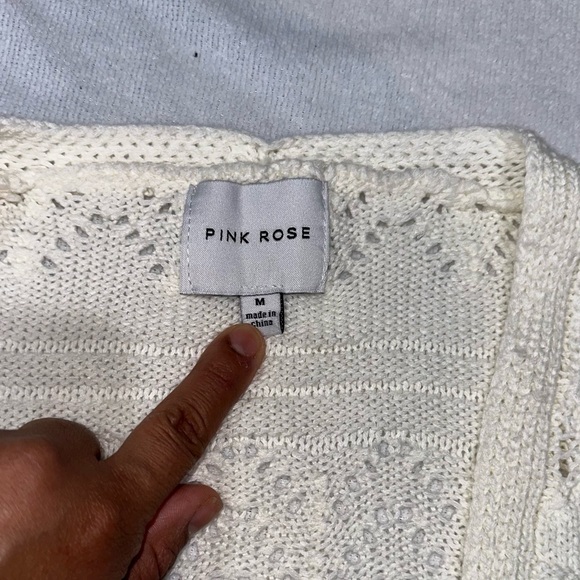 White Women's Sweater - Picture 6 of 6